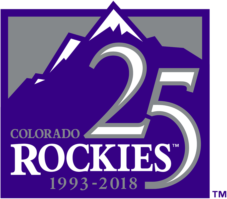 Colorado Rockies 2018 Anniversary Logo decal supplier